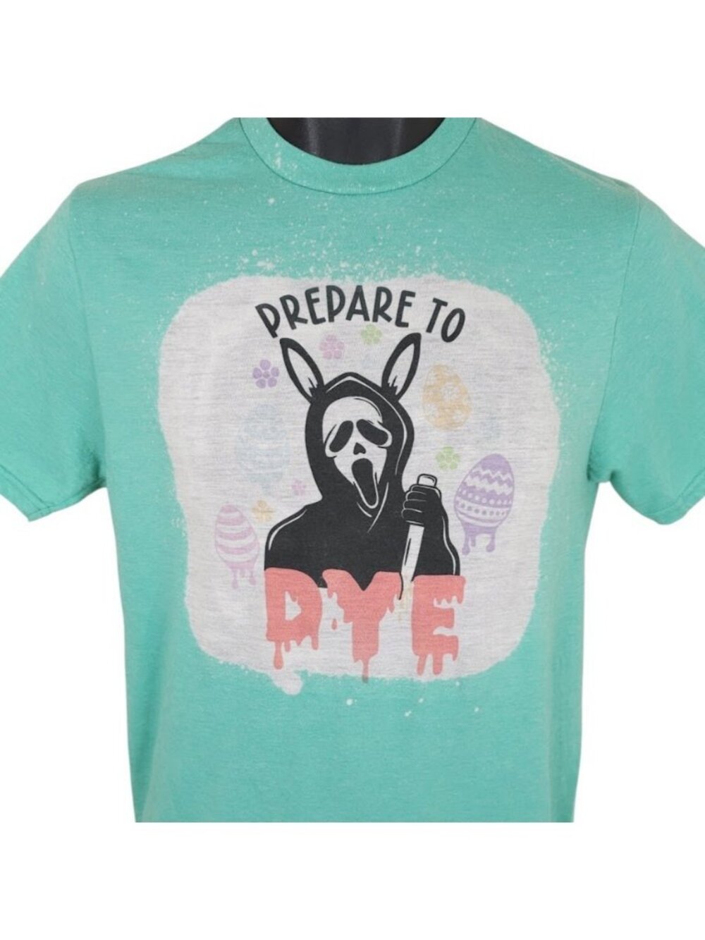 Scream Movie T Shirt Mens Size Small Green Ghostface Easter Prepare To Dye